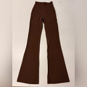 LULULEMON Brown High-Waist Bootcut Flare Yoga Pants XXS XS 0